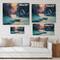 Designart - Winter Landscape & The River House In The Woods II - Lake House Print on Natural Pine Wood